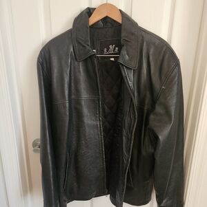 Men's Black Leather Jacket